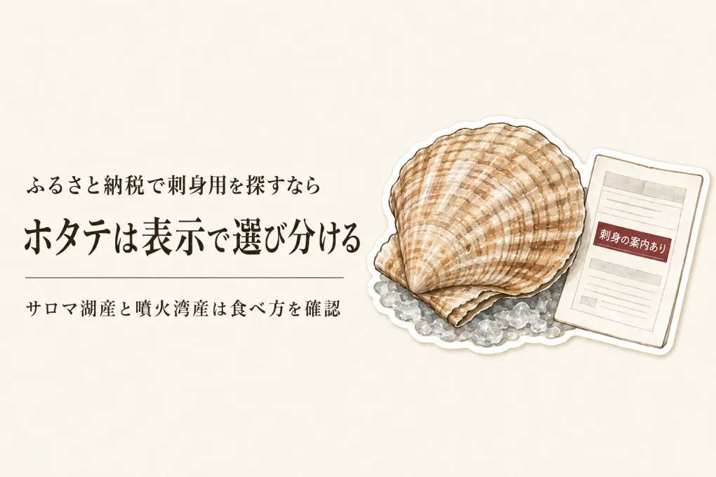 ふるさと納税の噴火湾ホタテは刺身用？サロマ湖産と食べ比べる前に表示を確認