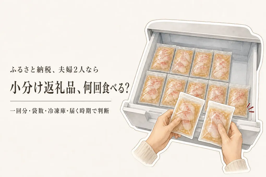 ふるさと納税を夫婦2人で選ぶなら小分け？余らせない返礼品の見方
