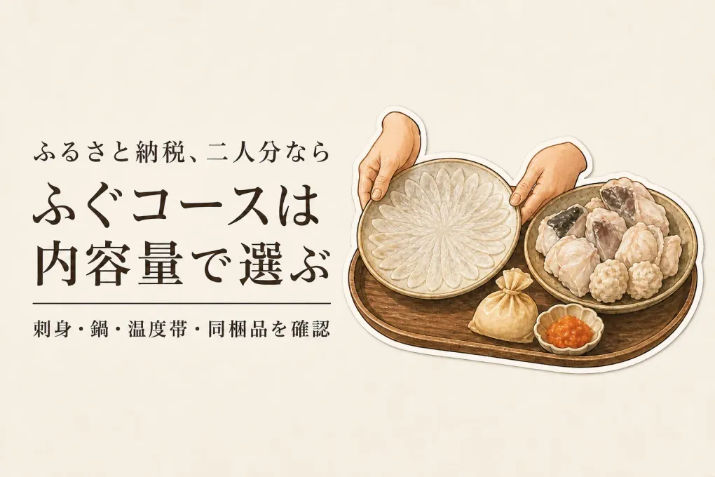 ふるさと納税で二人分のふぐコースを選ぶには？届く量と自宅で必要な調理の確認順