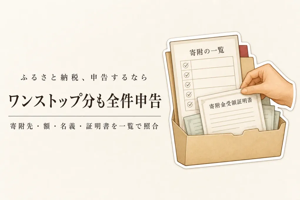 医療費控除で確定申告するとワンストップ特例はどうなる？ふるさと納税を入れ忘れない確認手順